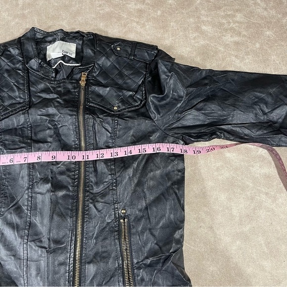 Bar lll Vegan Leather Jacket Size M - Picture 7 of 9